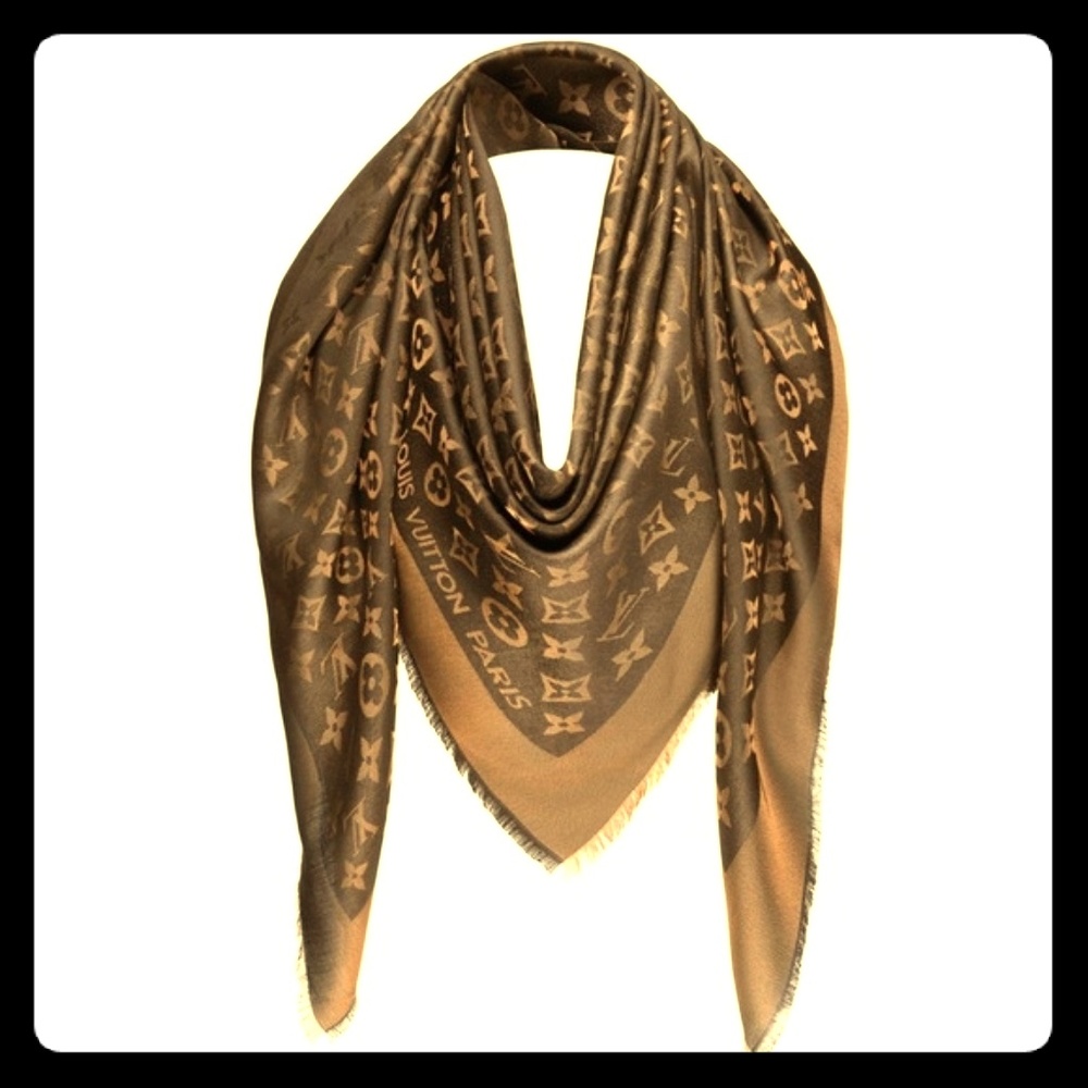 Louis Vuitton monogram silk scarf